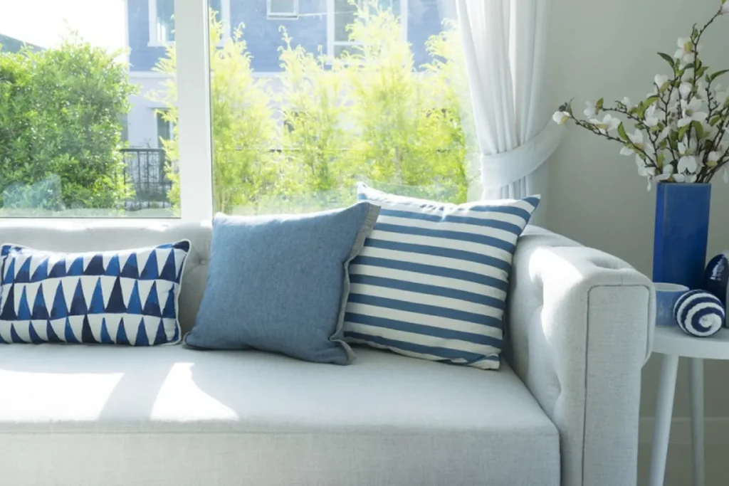 Add Subtle Coastal Flair with Throw Pillows