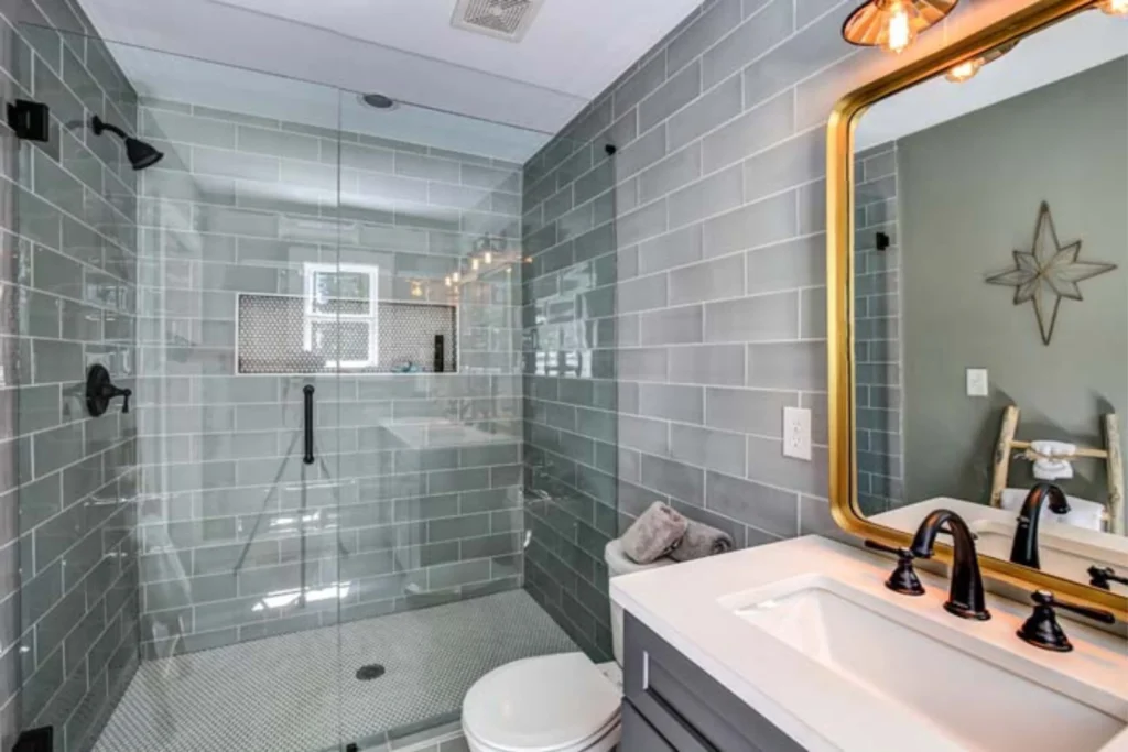  Add a Touch of Elegance with Reflecting Grey Glass Tiles