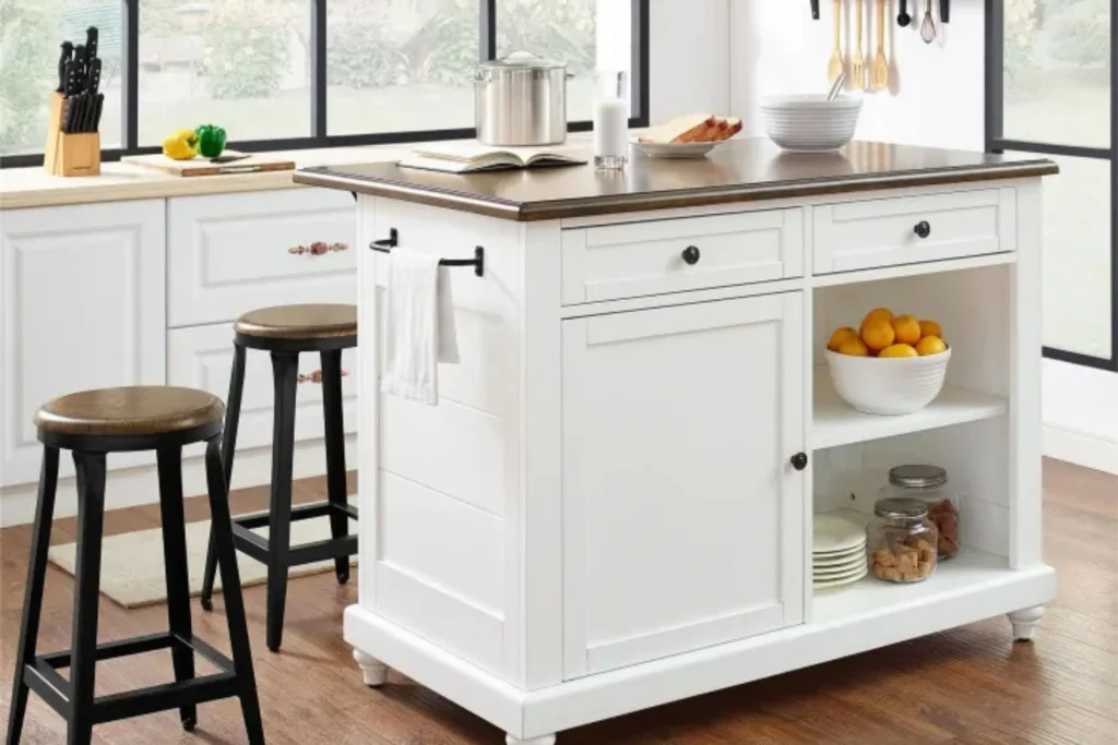 Add extra storage with an island