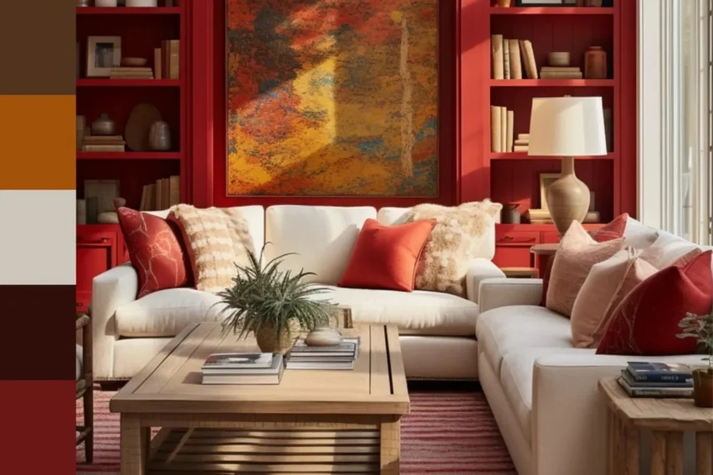 Autumnal Aura Rich Warm Tones and Off-White