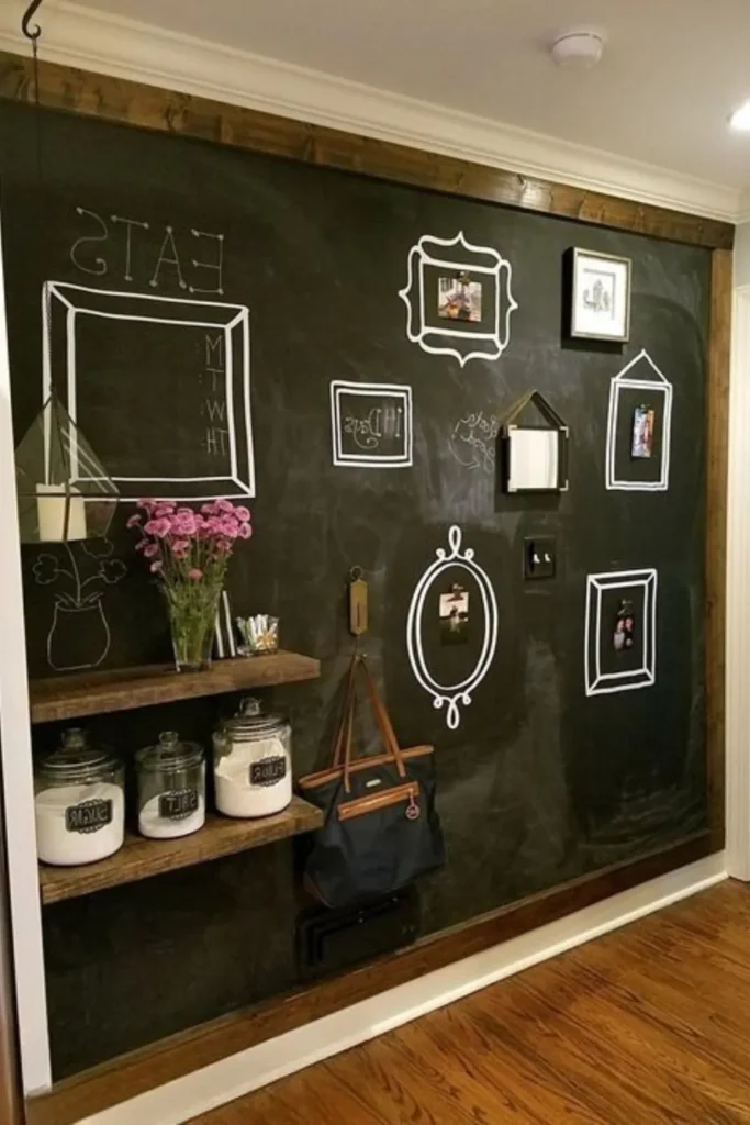 Chalkboard Wall for Menus & Notes