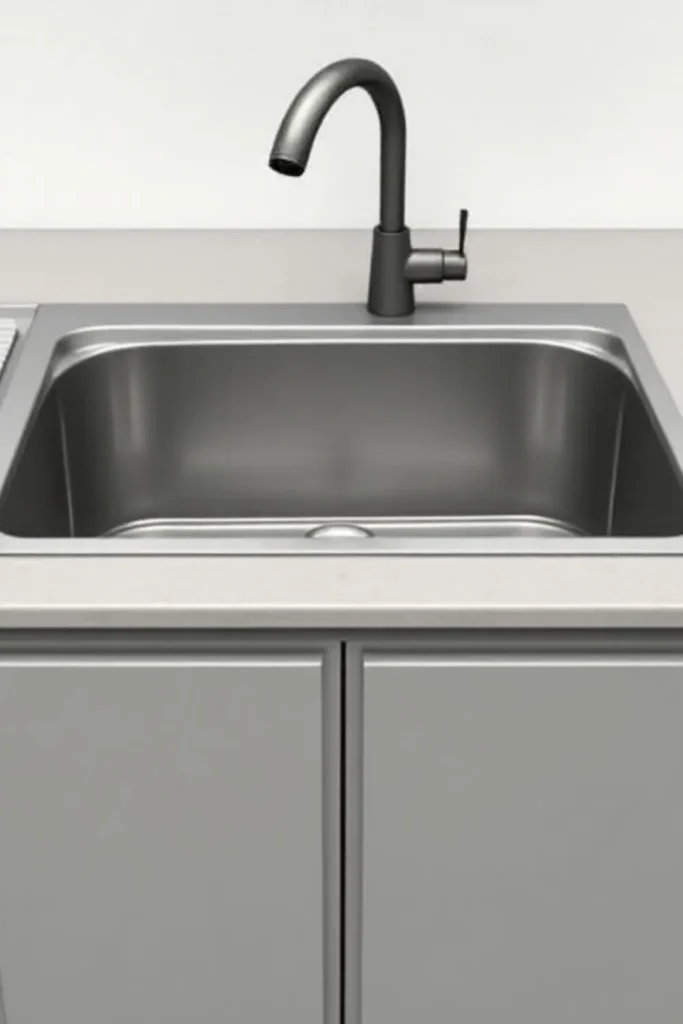 Compact Sink with Drainboard