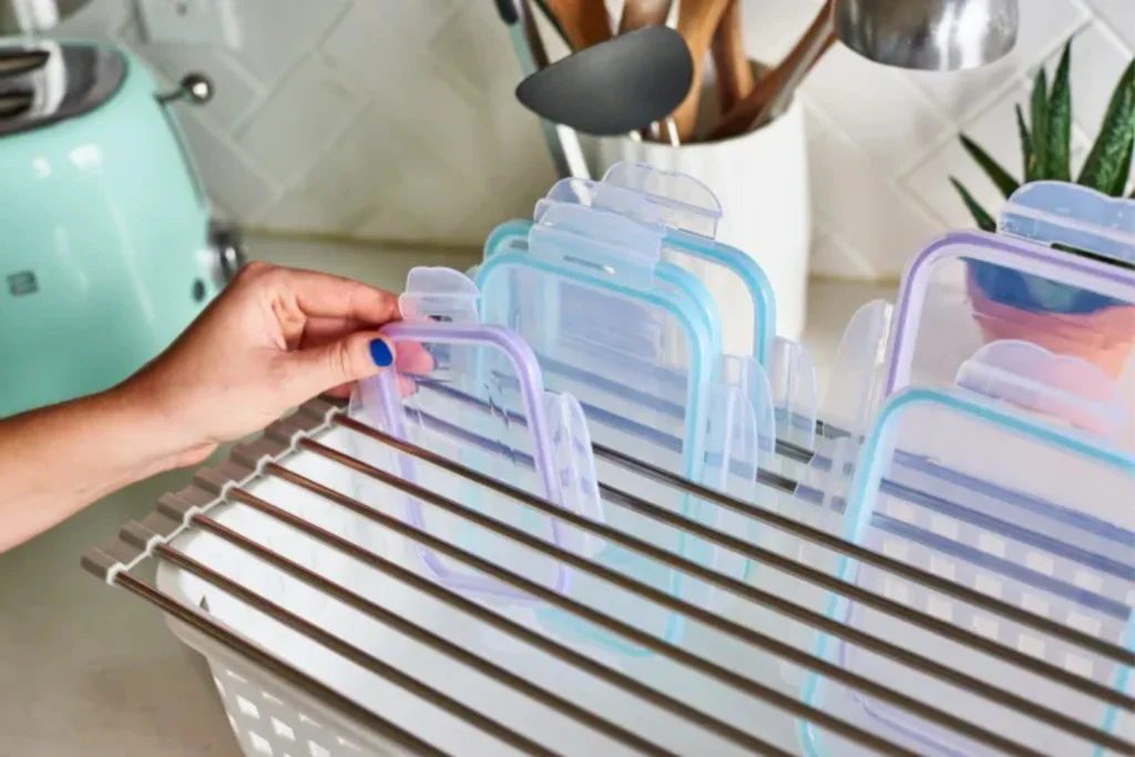 DIY an organizer for your container lids