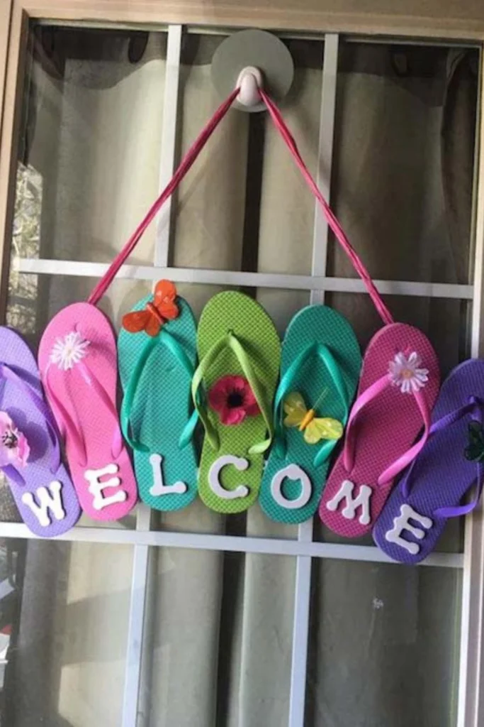 Easy Flip Flop Welcome Sign