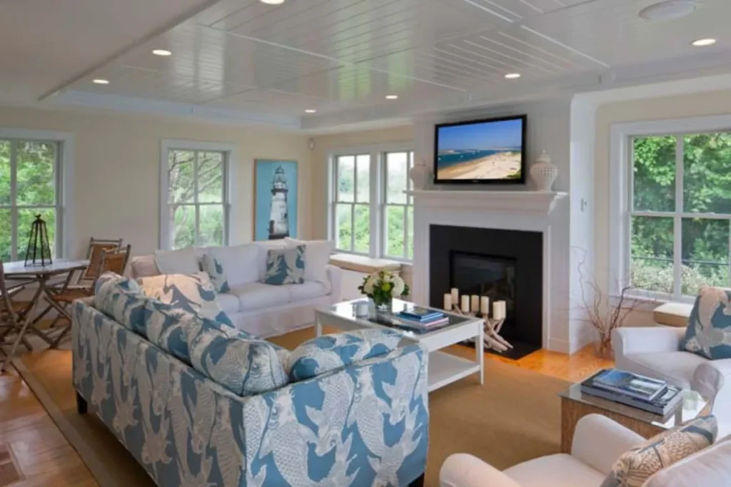 Family-Friendly Coastal Living Room