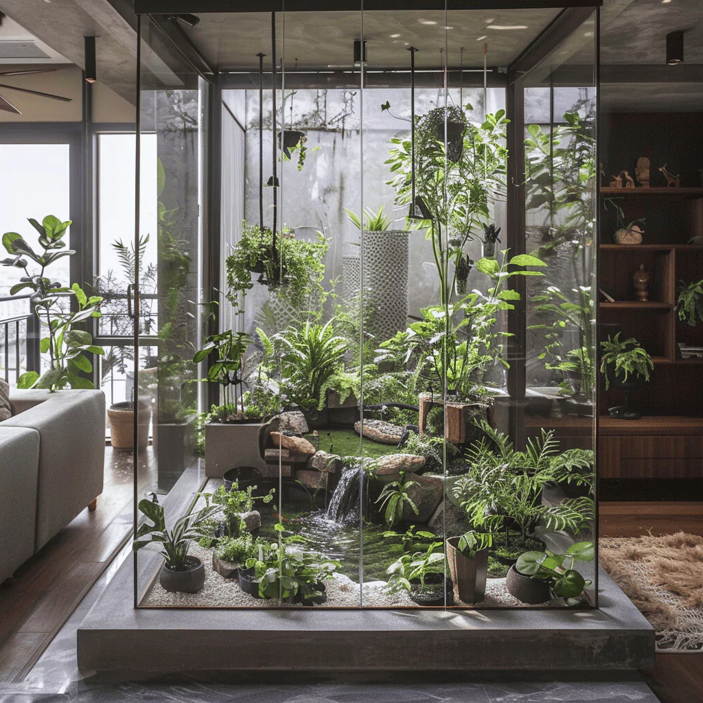 Indoor Gardens Cultivating Tranquility and Freshness