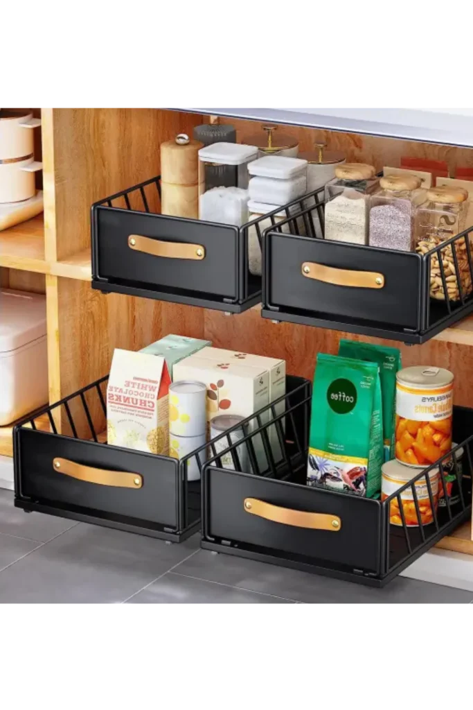 Install pull-out drawers