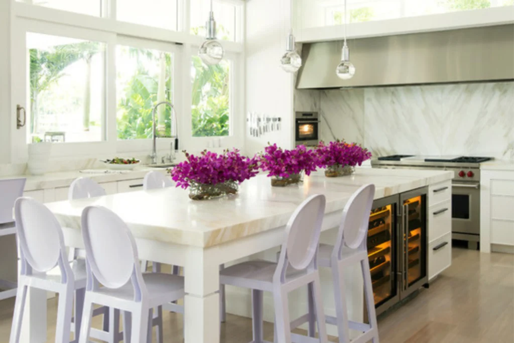 Kitchen Island with Built-in Wine Storage