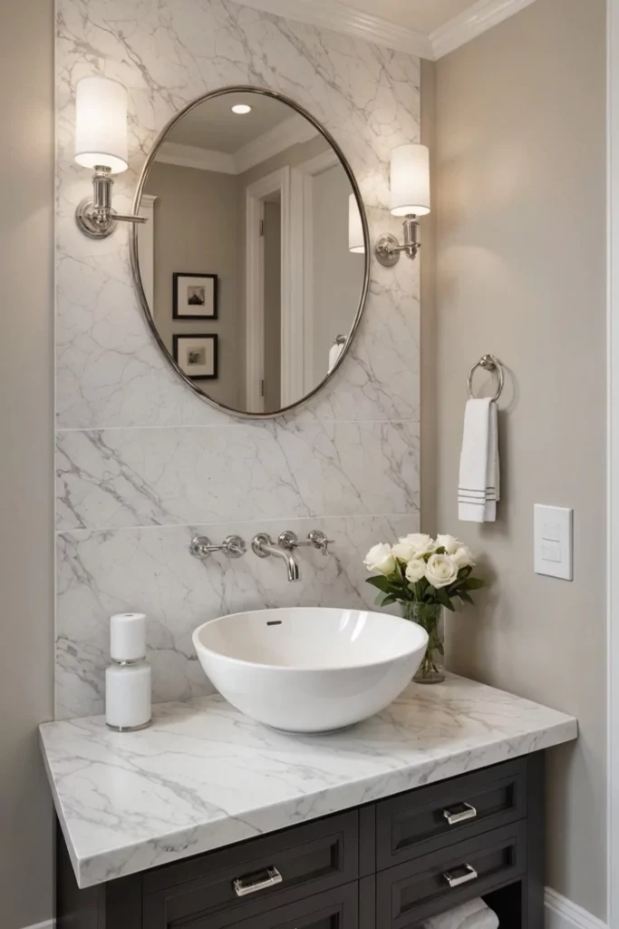 Light-Colored Marble Accents