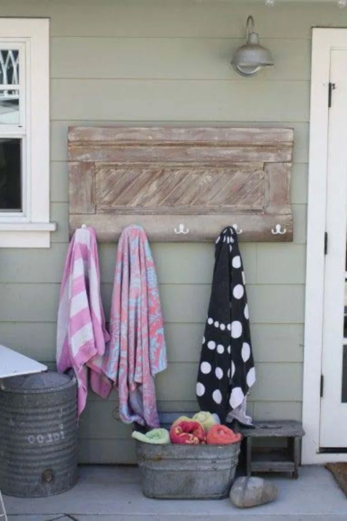 Outdoor Towel Station