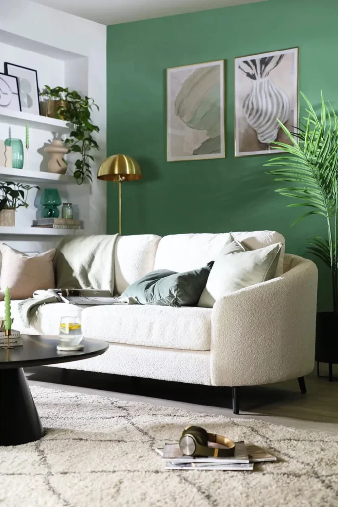Refresh your living room with green