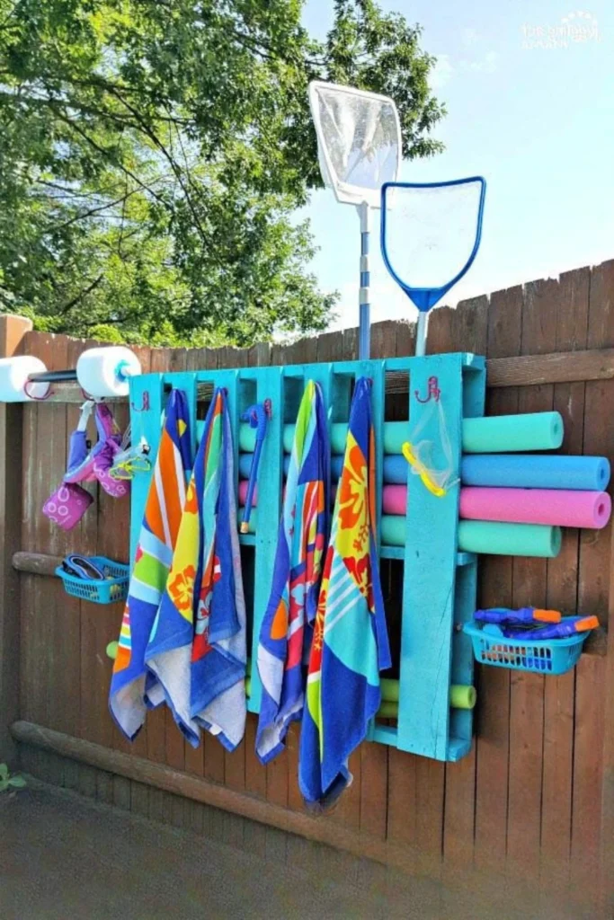 Repurposed Pallet Pool Supply Storage