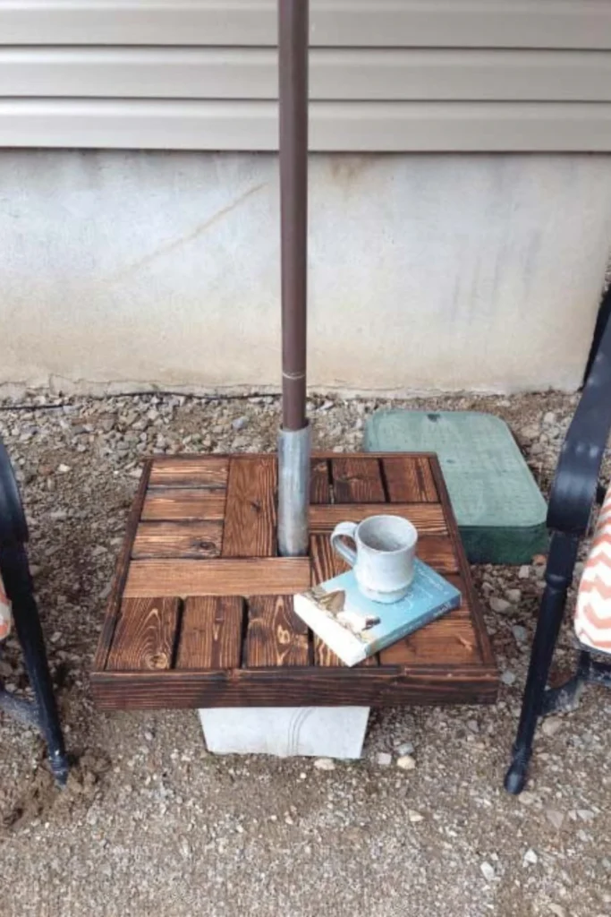 Umbrella Table DIY