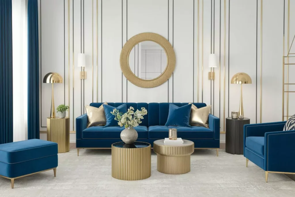 Incorporate Metallic Accents for a Chic and Modern Look